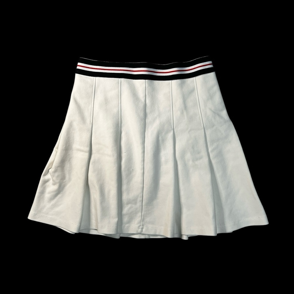 Papaya White Pleated Tennis Skort / Skirt Size Small